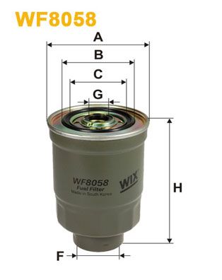 WIX FILTERS Kütusefilter WF8058